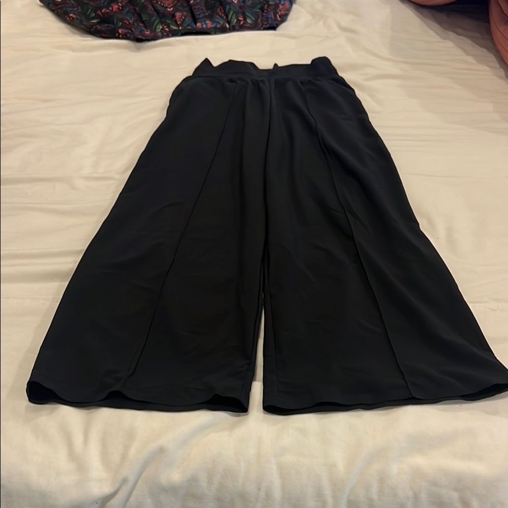Athleta High Waist, Black Wide-Leg Pants